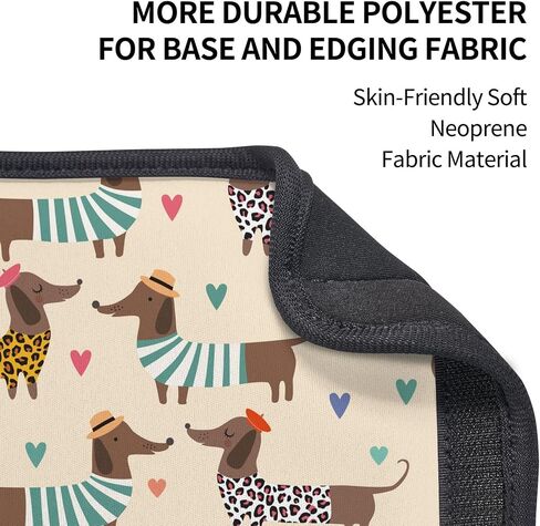 2PCS Stylish Car Seat Belt Cover Soft Comfortable Shoulder Protection Cushion Strap Pads for Adults Universal Car Accessories (Dachshunds Dogs) in Saudi Arabia