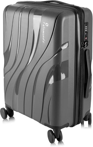 24-Inch Lightweight Hardshell Check-In Luggage – TSA Lock, 360° Spinner Wheels, Explosion-Proof Zipper – Durable Suitcase for Business Travel & Vacations (Grey) in Saudi Arabia