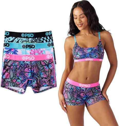 PSD Women's Femme Butterfly Boy Shorts, Multi, M in Saudi Arabia