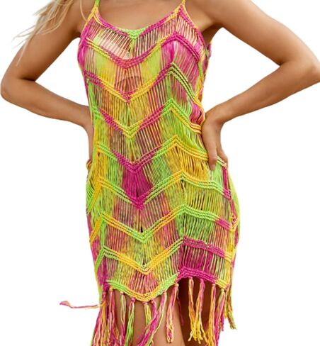Gamboa Cover Up for Women Knit Crochet Beach Summer Dress Swimwear Outfit Swimsuit Cover Ups Top in Saudi Arabia