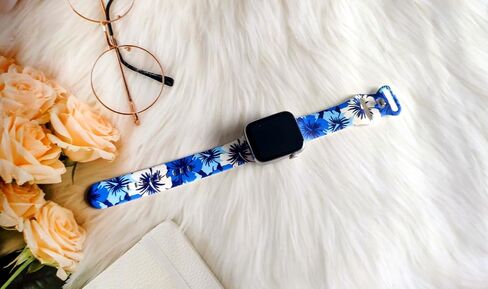 فرقة ساعة الزهور متوافقة مع Apple Watch ، بديل سليكون قابل للتعديل لجميع نساء السلاسل in Kuwait