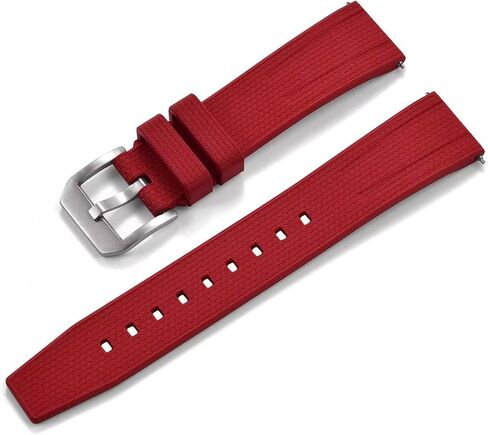 FKM Rubber Watch Bands Quick Release Fluororubber Strap 20mm 22mm Premium Soft Durable Breathable Sporty FKM Rubber Watch Strap Replacement Band for Men Women in Kuwait