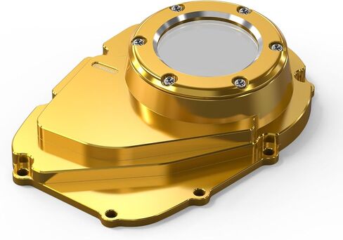 غلاف كام CAM شفاف الذهب غلاف عمود الحدبات Milwaukee-Eight M8 Cam Cover Cover Aluminium CNC متوافق مع Harley Ultra Limited FLHTK 2021-2024 ، بديل لـ 25700467 ، انظر التوفيقات in Kuwait