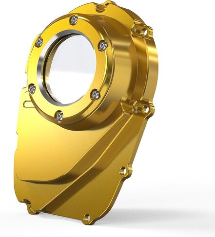 غلاف كام CAM شفاف الذهب غلاف عمود الحدبات Milwaukee-Eight M8 Cam Cover Cover Aluminium CNC متوافق مع Harley Ultra Limited FLHTK 2021-2024 ، بديل لـ 25700467 ، انظر التوفيقات in Kuwait
