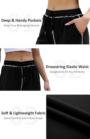 Womens Sweatpants Baggy Soft Lightweight Straight Leg Lounge Pants Stitching Wide Leg Sweatpants Women Casual in Saudi Arabia