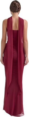 ANKOMINA Women's Strapless Boned Corset Satin Dress Sexy Backless Pleated Stitching Dresses for Wedding Cocktail in Saudi Arabia