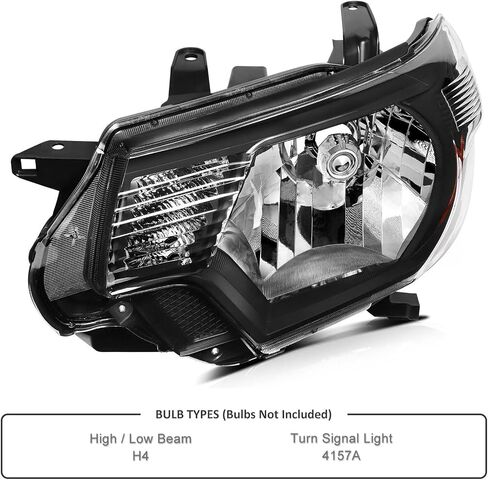 مجموعات المصابيح الأمامية متوافقة مع 2012 2013 2014 2015 Toyota Tacoma 12 13 14 15 Tacoma المصابيح الأمامية [DOT and SEA] [نوع الهالوجين] in Kuwait