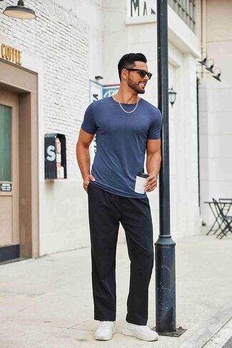 Coofandy Men's Thirt قصيرة الأكمام طاقم الرقبة تي شيرتات غير رسمية الصيف كلاسيكية المحملات الأساسية in Saudi Arabia