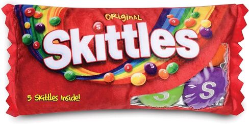 iscream Skittles Package 16" x 8.5" Pillow Set with Mini Skittles Candy Pillows in Kuwait