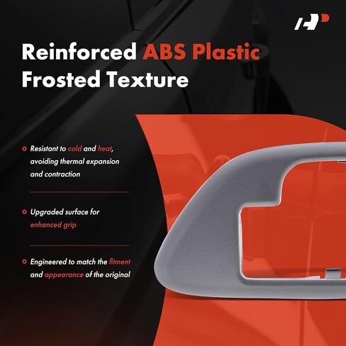 A-Premium Interior Door Handle Trim Bezel - Compatible with Chevy & GMC 1995-2000 Silverado C1500 C2500 C3500 K1500 K2500 K3500 Tahoe C3500HD Suburban Yukon, Gray, 2Pcs, Front or Rear Side in Saudi Arabia