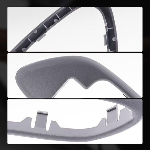 A-Premium Interior Door Handle Trim Bezel - Compatible with Chevy & GMC 1995-2000 Silverado C1500 C2500 C3500 K1500 K2500 K3500 Tahoe C3500HD Suburban Yukon, Gray, 2Pcs, Front or Rear Side in Saudi Arabia