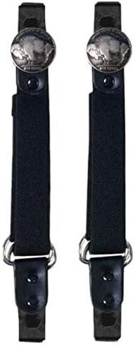 جلود حار للجنسين-الكبار بوفالو النيكل دراجة نارية ركوب مقطع بانت (أسود ، مقاس واحد) in Kuwait