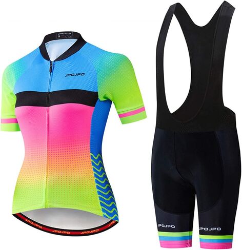 Hotlion Women's Cycling Jersey يضع ملابس ملابس صيفية للدراجة الباهتة على الطريق ملابس دراجة قصيرة من ملابس ركوب الدراجات in Kuwait