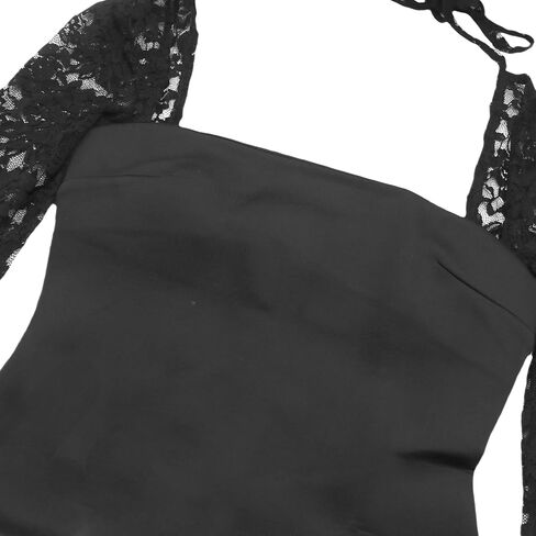 Women's Elegant Lace Sleeve Mini Dress A Line Short Dress Formal Elegant Evening Party Homecoming Prom Dresses Gowns in Kuwait