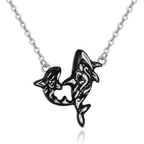 Corgi/Dog/Butterfly/Highland Cow/Mama Bear/Orca/Duck/Capybara/Starfish/Panda/Raccoon/Bee/Black Cat/Elephant Sterling Silver Necklace for Women Jewelry Gifts for Mother's Day