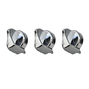 Chrome AC سخان AC السخان المنفتح على المقابض من Peterbilt 330 350 357 367 375 378 379 384 386 387 مفتاح التحكم في المناخ HVAC ، 702-5401 121-0001-000 (3 PCS)