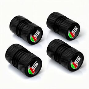 Car Wheel Tire Valve Stem Caps R Logo Aluminum Alloy Tire Air Caps Cover Compatible with XE XEL XF XFL XJ F-PACE F-Type Accessories