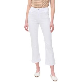 AG Jeans Women's Farrah Mid Rise Crop Boot Jean, Gallery White