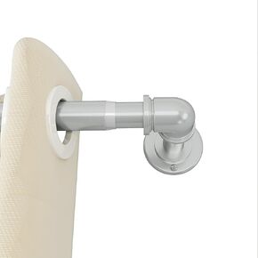 Classic Industrial Curtain Rods, Heavy-Duty Pipe Curtain Rods for Living Rooms, Light Blocking Surround Curtain Rod, Used for Indoor and Outdoor (Golden, 18-45)