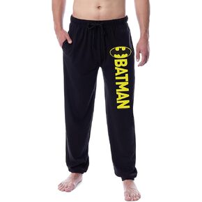 DC Comics Men's Batman Classic Bat Logo Sleep Jogger Pajama Pants