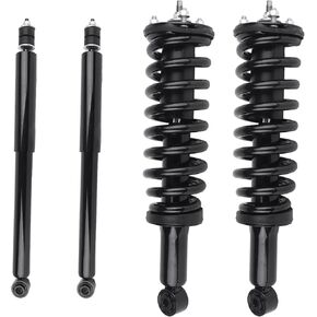 Suspension Shock Absorber Strut Fit for Toyota Sequoia 2001-2007, Front and Rear With Coil Spring Assembly Replace for 171348L 171348R 37240