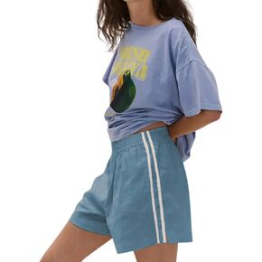 Xiaoxuemeng Womens Striped Shorts Wide Leg Summer Athletic Shorts Casual Workout Short Pants