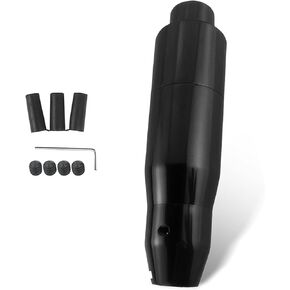 1 PC Car Syfter Knobs ، مقبض التحول التلقائي المعدني مع محول ، ملحق تعديل مقبض التحول التلقائي للسيارة ، Universal لمعظم السيارات (أسود)