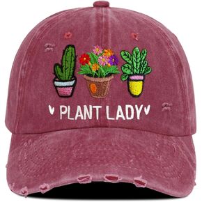 Gardening Hat for Gardening Gifts for Women Adjustable Embroidered Baseball Cap for Gardeners Women or Wife Mom