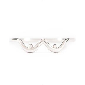 StoryJewellery Sterling Silver Boob Ring ، حلقات ممتعة للنساء ، حلقة البيان الفضي ، حلقات أزياء فريدة للنساء ، هدايا مضحكة للأصدقاء