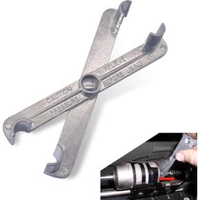1 PC 4-in-1 Fuel Line Disconnect Tool Set, 4.72" Fuel Filter Removal Tool with Quick Coupler, Fuel Line and Air Conditioning Disconnect Tool, Universal for Most Vehicles (Silver)