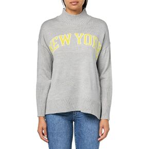 DKNY Women's Varsity Soft Trendy Warm Sweater