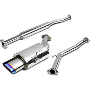 DNA Motoring CBE-NA02L4-OV-BT Stainless Stafless Cat نظام العادم الخلفي [متوافق مع 02-06 Nissan Altima 4 أسطوانات]