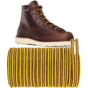 4.5mm Boot Laces for Danner Boots, 3/16" Outdoor Heavy Duty Work Hiking Shoelaces Replacement Shoe Strings