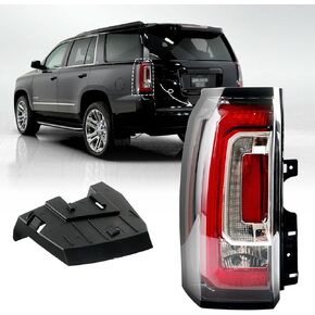 LED Tail Lights Assembly Compatible With 2015 2016 2017 2018 2019 2020 GMC Yukon/ Yukon XL Right Passenger Side Brake Turn Signal Rear Taillights Assembly With Bulb Replace GM2800268 84536242 23380459
