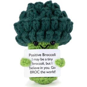 SASBSC Positive Crochet Potato Dolls Gifts, Funny Cute Handmade Crochet Doll with Active Card for Friends and Family, Emotional Support Stuffed Animal Gifts for Women Men
