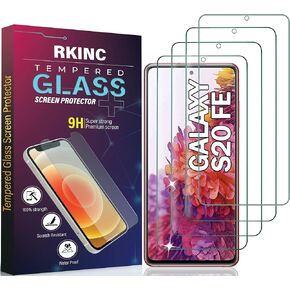 Screen Protector [4-Pack] for Samsung Galaxy S20 FE 5G / S20 FE 5G UW 6.5-inch, Tempered Glass Film Screen Protector, 0.33mm [LifetimeWarranty][Bubble-Free][Anti-Scratch][Anti-Shatter]