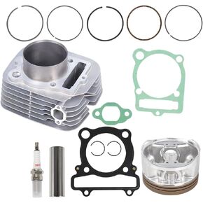 348cc Cylinder Piston Gasket Top End Rebuild Kit for Yamaha Big Bear 350 1987-1999 YFM350FW 4x4, Replace# 4GB-11310-00-00 4GB-11631-00-Y0