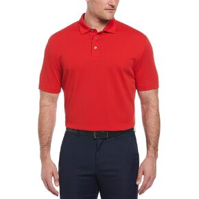 Perry Ellis Men's Men Short Short Sleeve Golf Polo ، حماية من أشعة الشمس الرطوبة ، Enducted Stretch (متوفرة في Big & Tall)