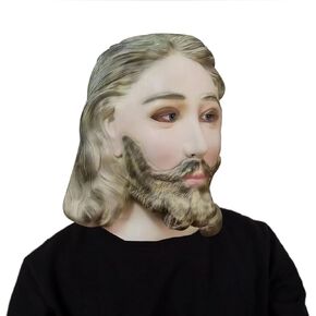 Halloween Mask Jesus Costume Mask Anti-Scary Masks Human Realistic Mask Party Cosplay Mask for Adults