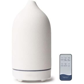 Stone Diffuser, Ceramic Essential Oil Diffuser, Humidifier 160ml Ultrasonic Oil Diffuser for Aramatherapy (Terracotta) in Kuwait