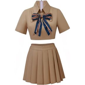 Vintagecos Women M3gan Cosplay Costume Suit Worror Movie Doll Outfit Top مع تنورة للعيد الهالوين