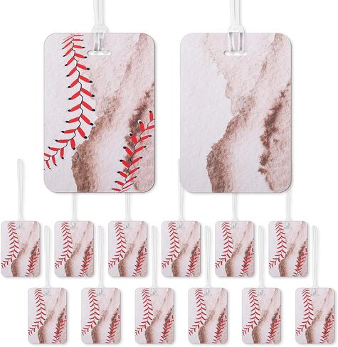 12 Pcs Sports Volleyball Name Tag Luggage Tag ID Label for Gear Bag, Plastic Backpack Tag Gifts for Volleyball Players, 4 x 2.75 Inches in Saudi Arabia