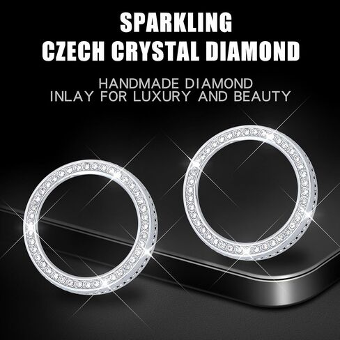 CONGCONG Bling AC Air Conditioning Knob Cover Crystal Accessories 2Pcs Fit for 2021 2022 2023 Ford Bronco(Not for Bronco Sport) in Kuwait