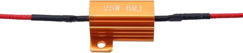 Antrader 4PCS LED LED Respors 25W 6 أوم لإصلاح رمز LED Hyper Flash/Error ، و Turn Signal Fast Blinker in Saudi Arabia