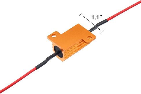 Antrader 4Pcs LED Load Resistors 25W 6 ohm for Fix LED Bulb Hyper Flash/Error Code, Turn Signal Fast Blinker in Kuwait