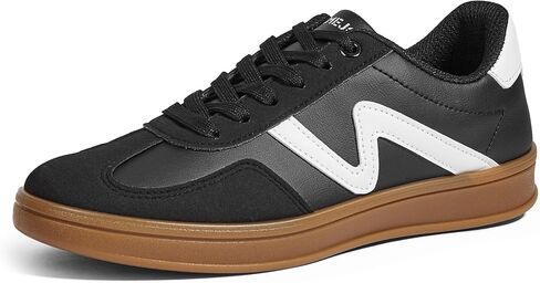 Women's Classic Retro Fashion Sneakers with Gum Sole Trendy Low Top Casual Shoes for Daily Wear, Walking & Outfits in Kuwait