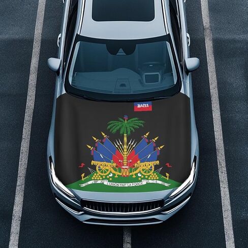 غطاء محرك السيارة Bulopur Haiti Automotive Cover UV Protection Dustproof Car Front Hood Decoration مرنة غطاء نسيج سيارات الدفع الرباعي SUV Truck Sedans in Kuwait