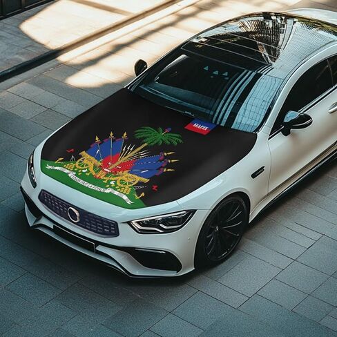 غطاء محرك السيارة Bulopur Haiti Automotive Cover UV Protection Dustproof Car Front Hood Decoration مرنة غطاء نسيج سيارات الدفع الرباعي SUV Truck Sedans in Kuwait