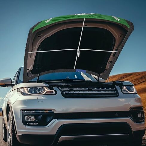 غطاء محرك السيارة Bulopur Haiti Automotive Cover UV Protection Dustproof Car Front Hood Decoration مرنة غطاء نسيج سيارات الدفع الرباعي SUV Truck Sedans in Kuwait