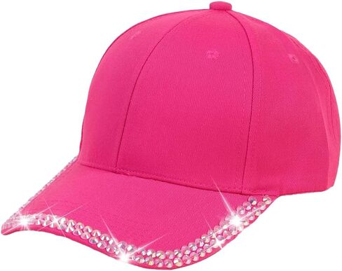 Rhinestone Baseball Cap Bling Caps Systlish Baseball للنساء القبعة القابلة للتعديل القبعة القبعة سفر شمس قبعات 2025 in Kuwait